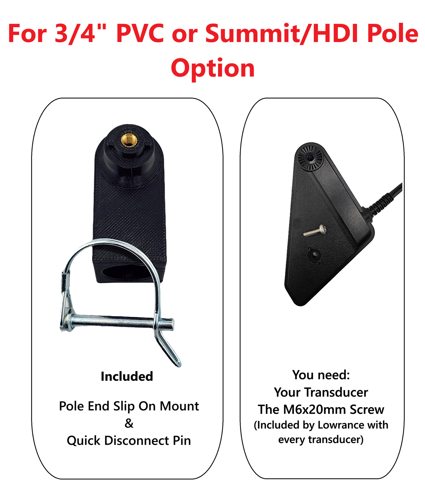 Eagle Eye 9 Transducer Mount for Pole Mount