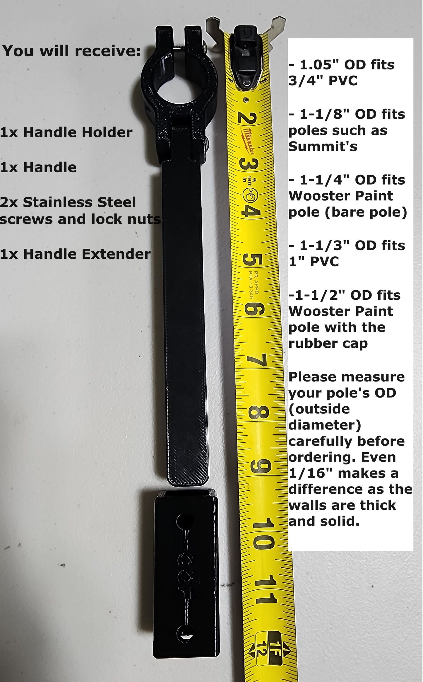 Pole Handle with Extender