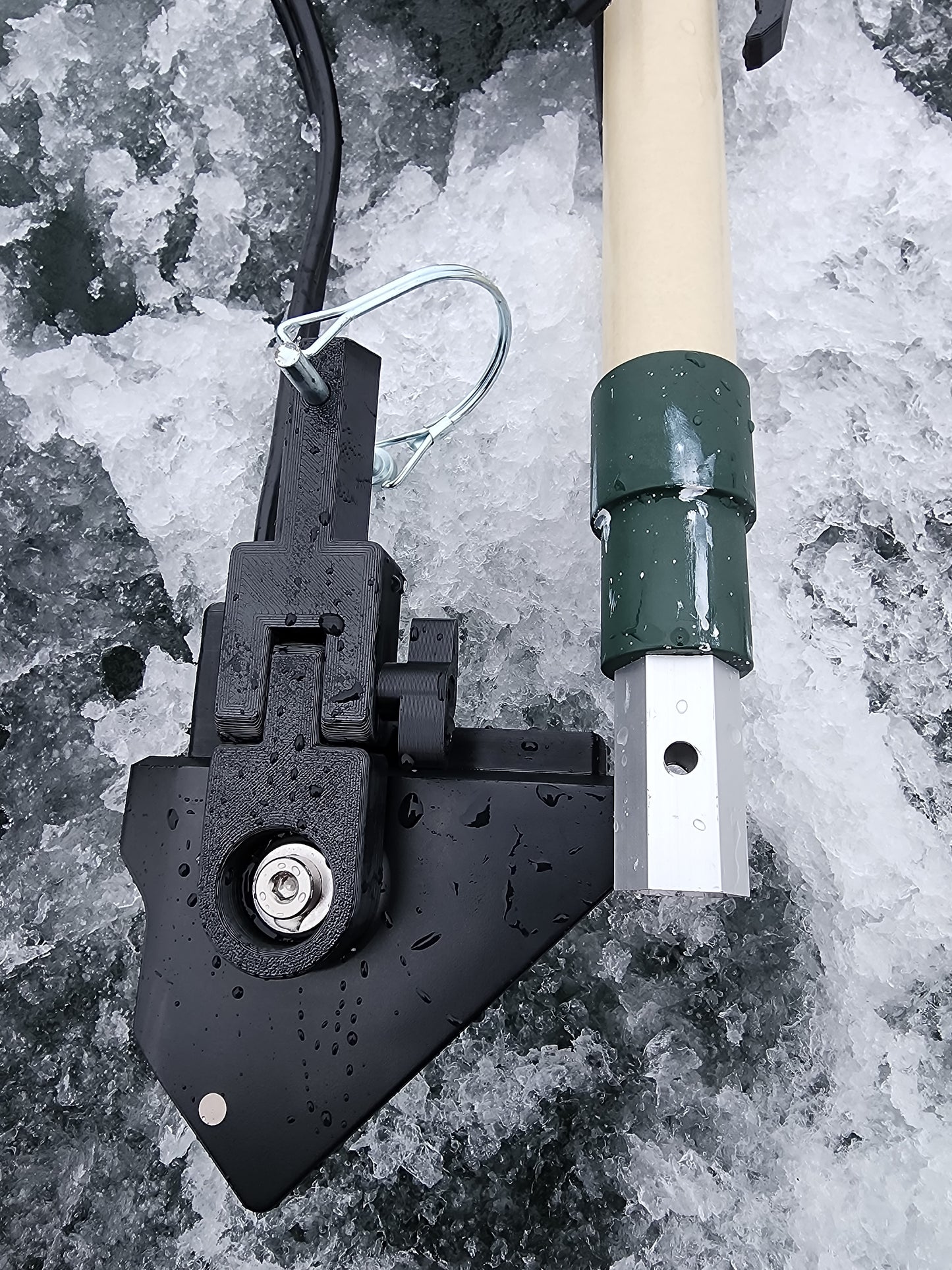 Ice Fishing Mount Kit - No Pole - Designed for Wooster Sherlock R054 pole - 1-1/4" OD