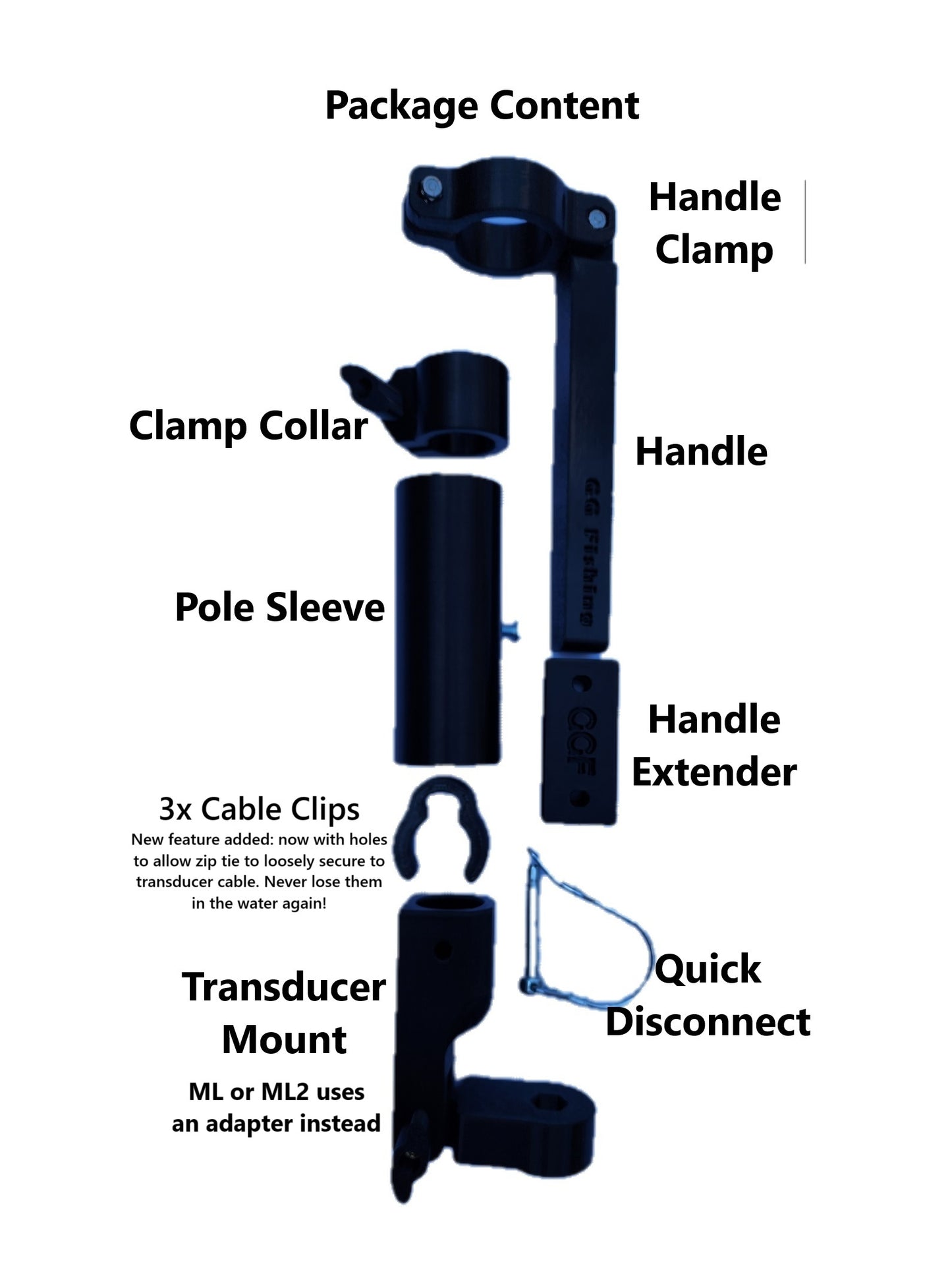 Transducer Pole Mount Kit for BIKE Repair Stand